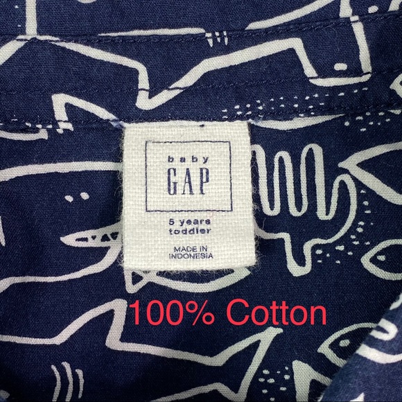 Lot of boys clothes GAP, Gymboree, Carter’s SHARK Shirts, Lilly + Sid Sweatshirt - Picture 3 of 16